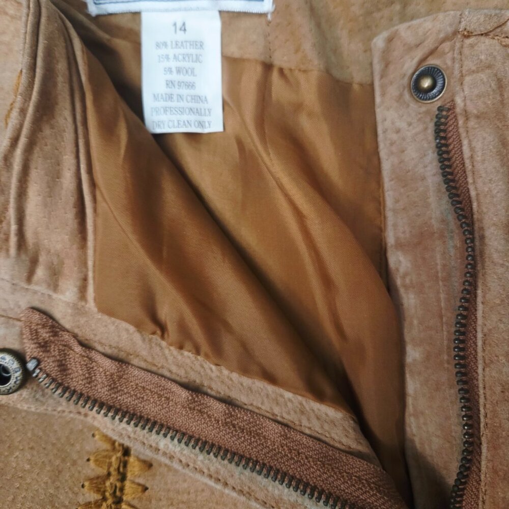 Leather Patch Pants - image 3